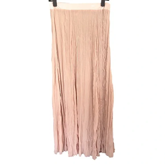 Free People Pink Gauzy Sheer Maxi Skirt with Elastic Waist S - Picture 1 of 10